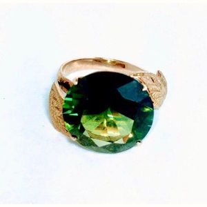 HOLD 14k Rose Gold Tourmaline Ring 14ctw